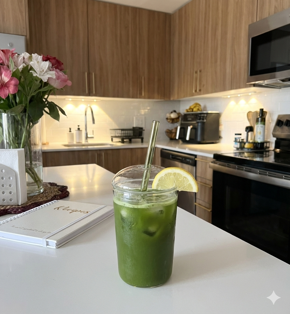 Ginger Lemon Matcha Tonic