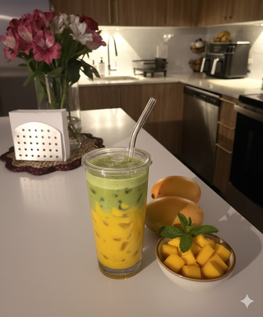Homemade Mango Matcha