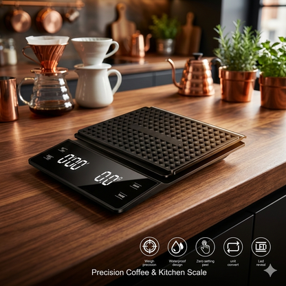 Precision Coffee Scale + Timer (0.1g)  Pour-Over Ritual Upgrade