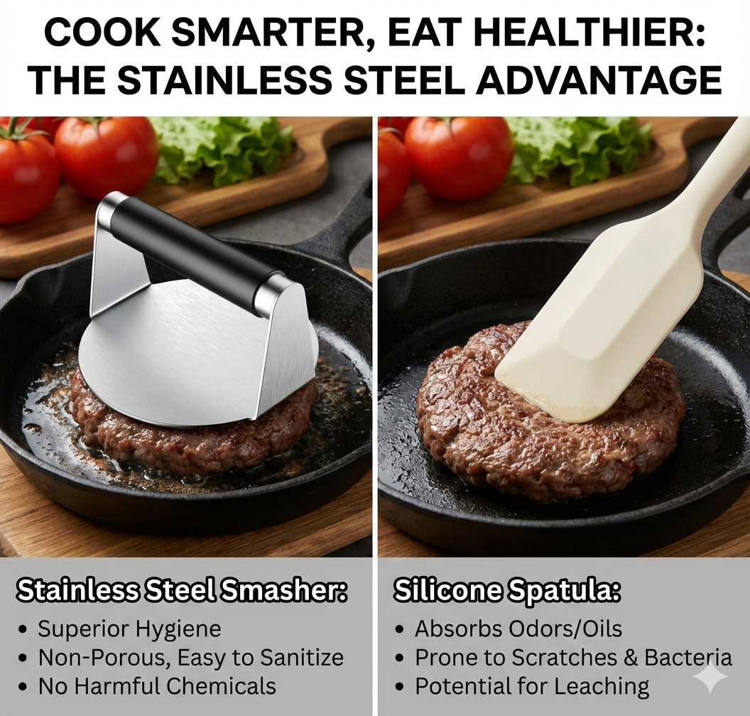 Stainless Steel Burger Smasher - SALE