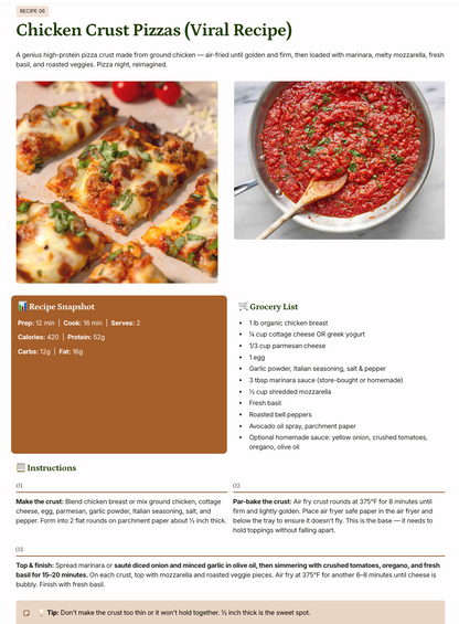 20 Quick Air Fryer DInners