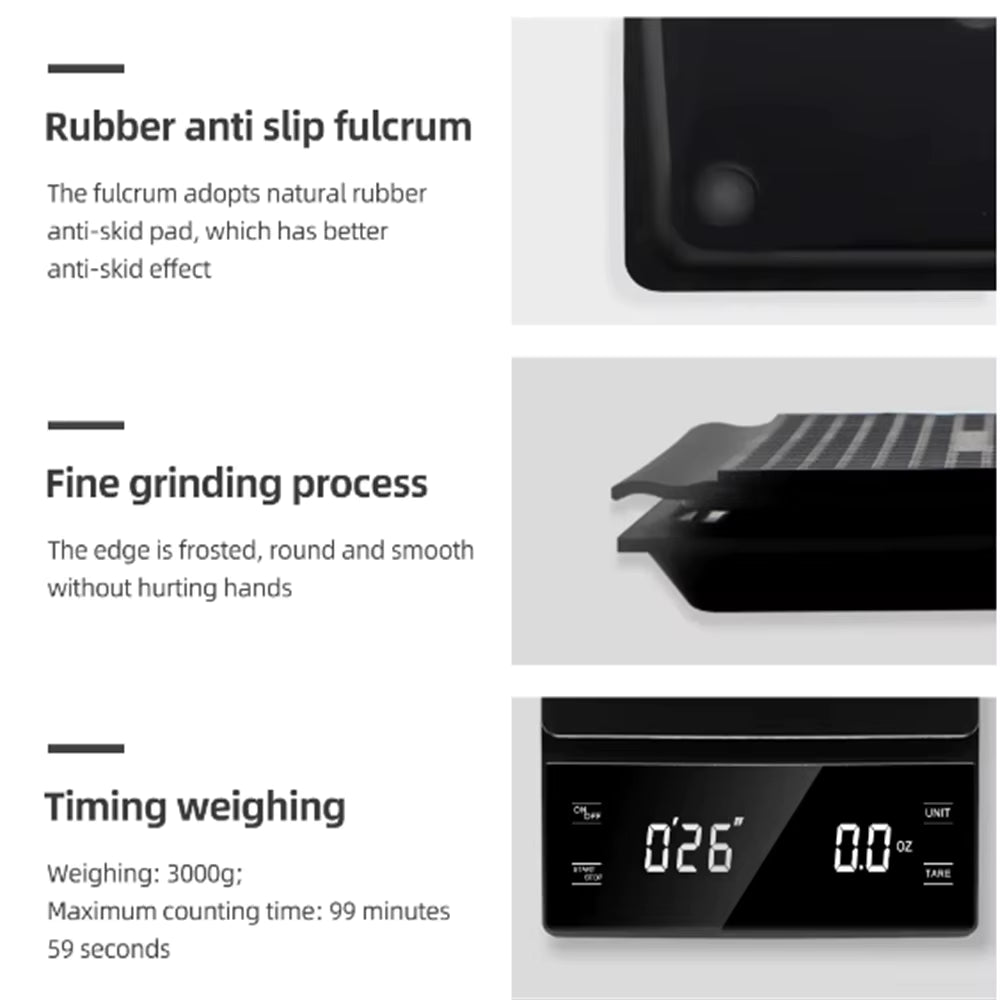 Precision Coffee Scale + Timer (0.1g)  Pour-Over Ritual Upgrade